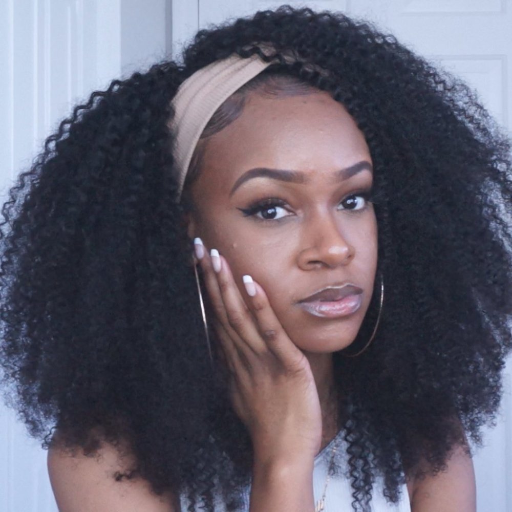 18 Inch Coily Hair Headband Wig